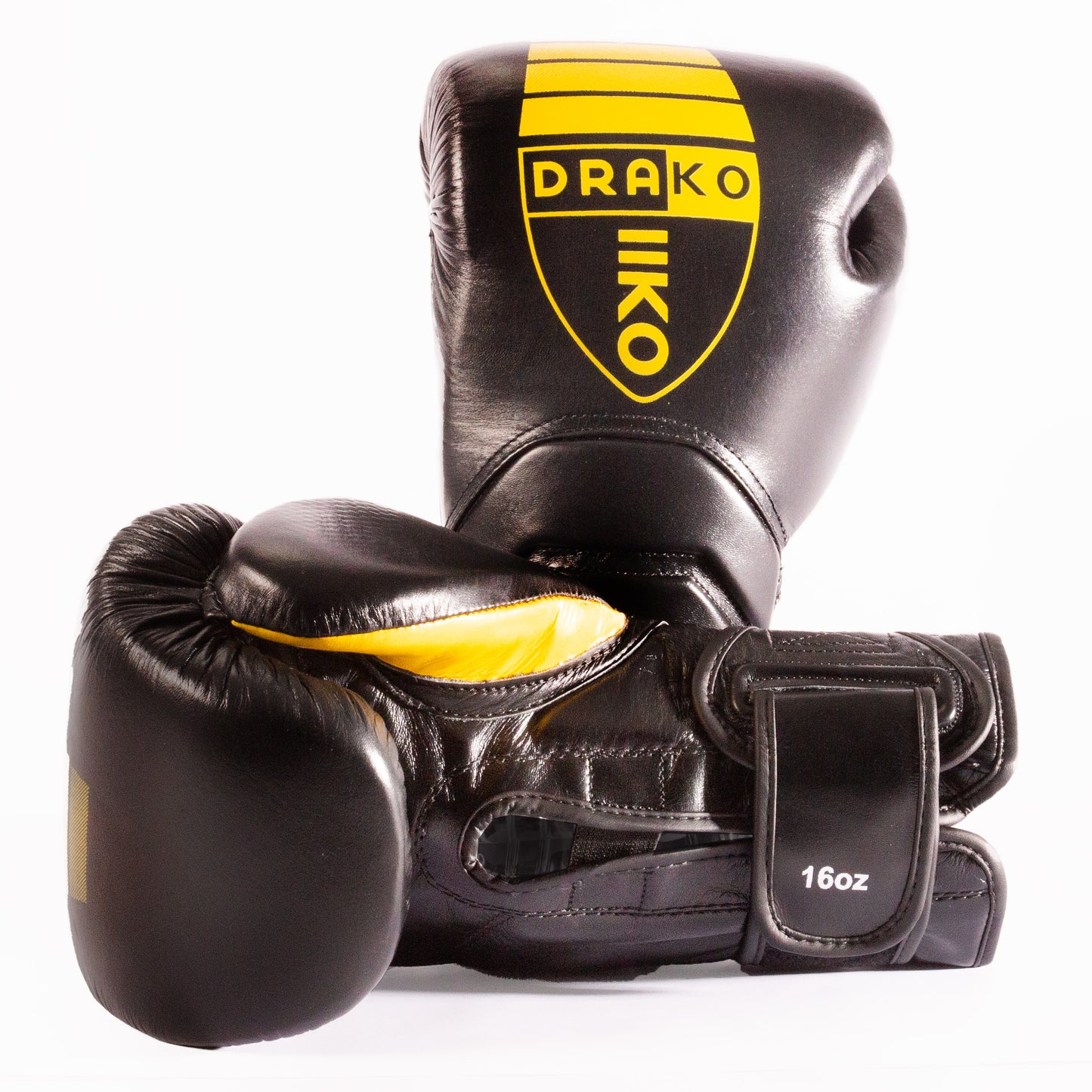 Energizer Pro Black Yellow Sparring Gloves Drako
