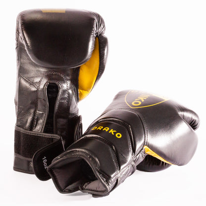 Energizer Pro Black Yellow Sparring Gloves Drako