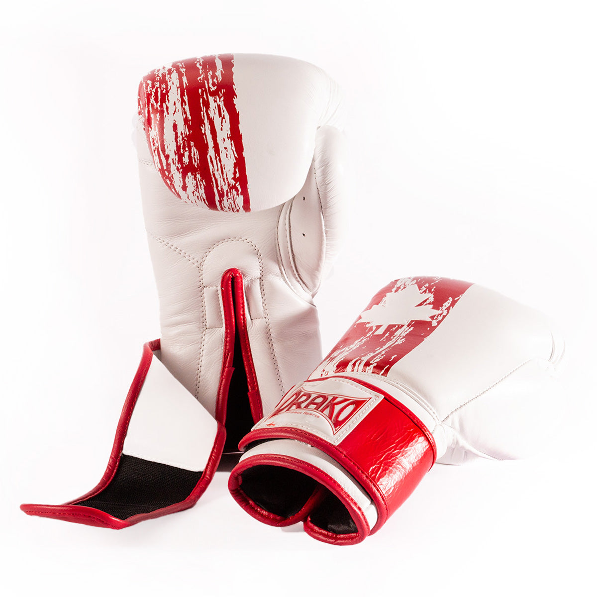 PATRIOT RED WHITE BOXING GLOVES DRAKO
