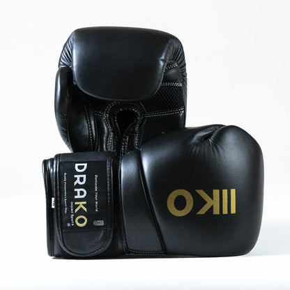 Elite Gold Boxing Gloves Drako