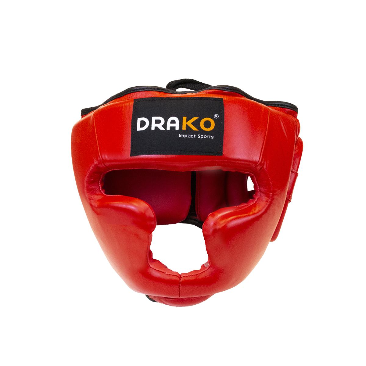 Drako Leather Training Boxing Headgear