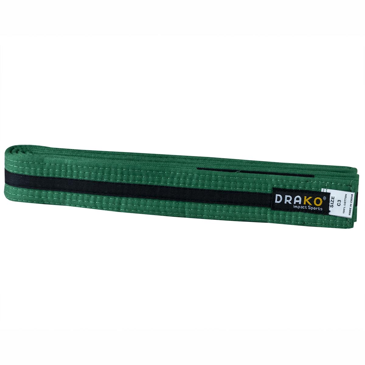Drako Youth Black Stripe BJJ Belts