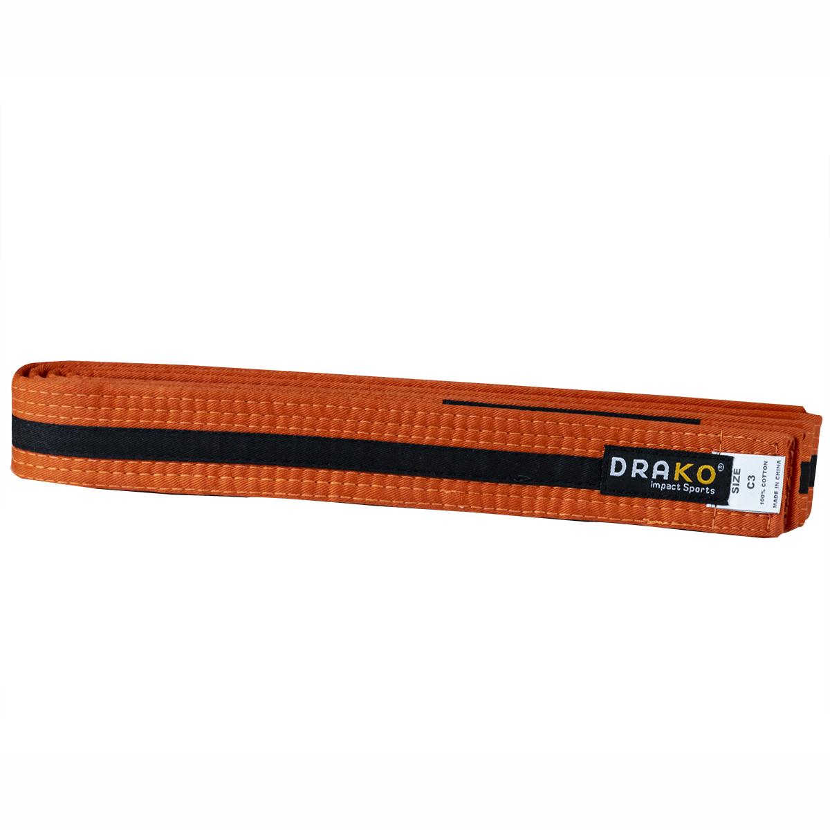 Drako Youth Black Stripe BJJ Belts