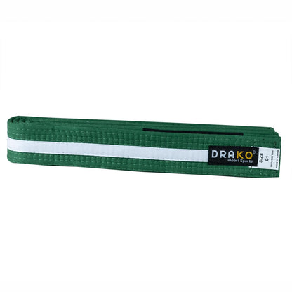 Drako Youth White Stripe BJJ Belts