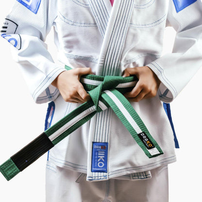 Drako Youth White Stripe BJJ Belts